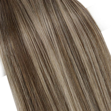 Fshine Virgin Hand Tied Weft Hair Balayage Color 100% Human Hair Bundles (#4/27/4) - FShine Shop